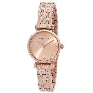 FX04022B NWT Emporio Armani Fashion Ladies Quartz Steel Authentic Watch